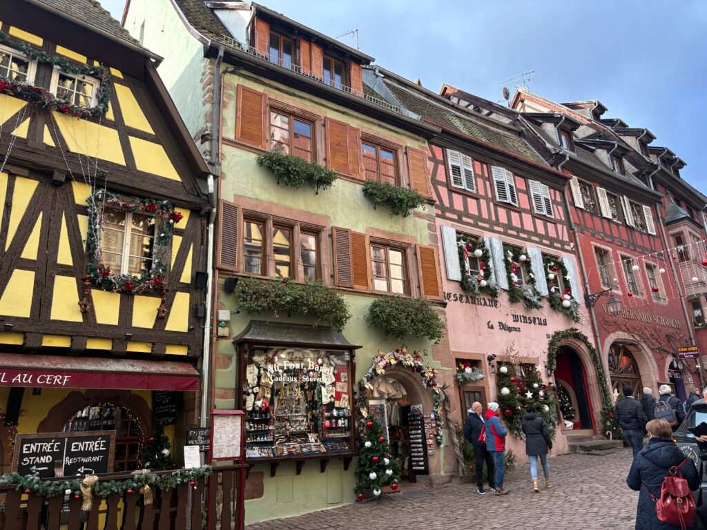 Alsace village of Riquewihr during the Christmas Market

