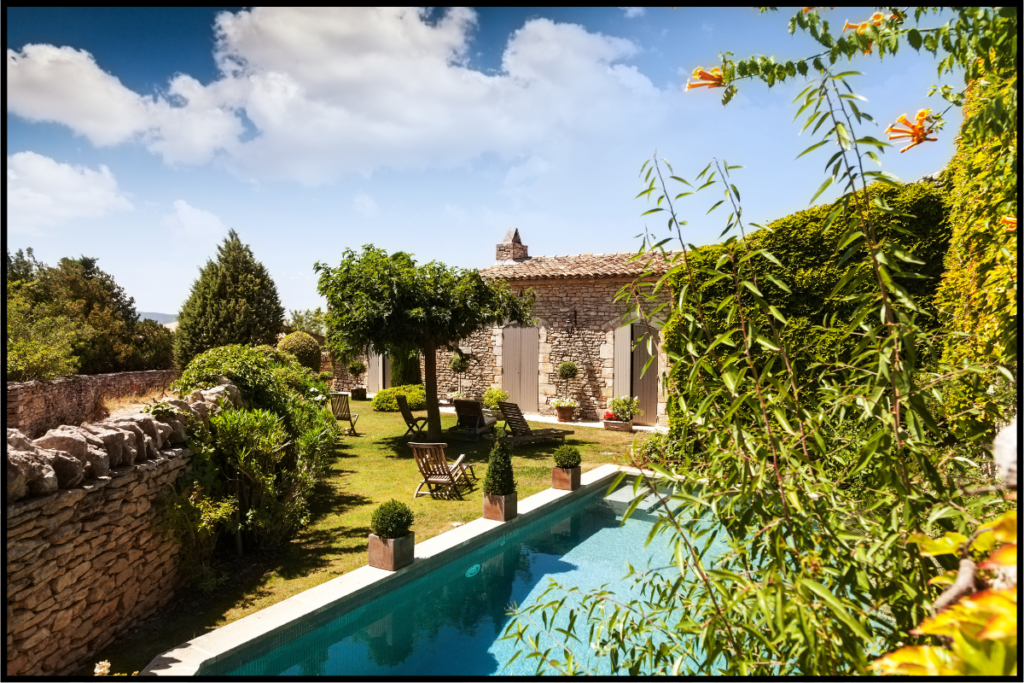 A Mediterranean style garden