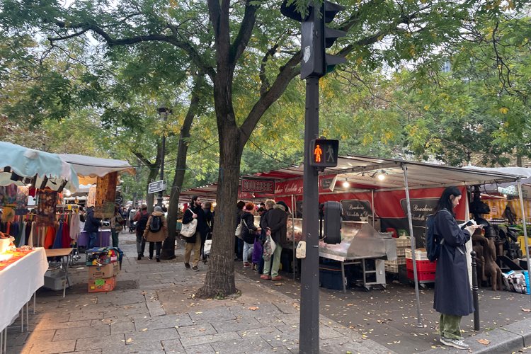 Bastille market in Paris