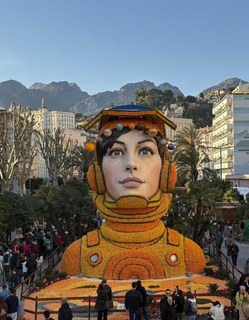 Lemon sclulpture at the Fete du Citron